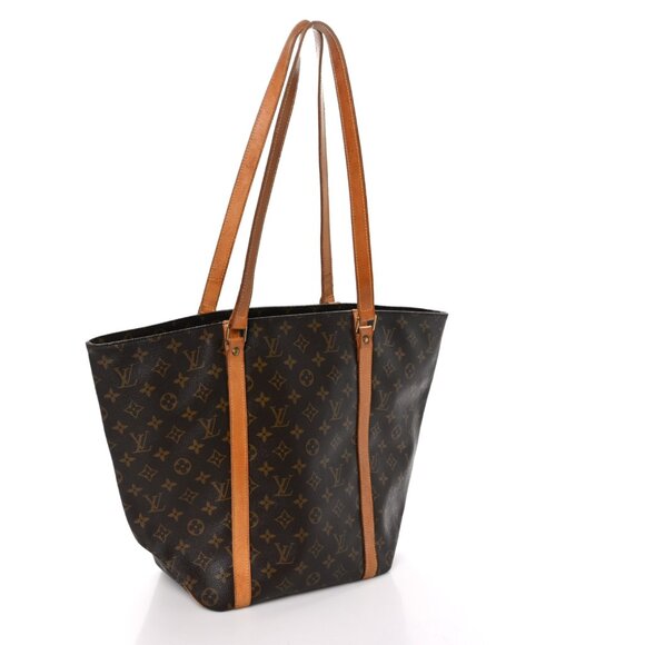 Vintage LOUIS VUITTON Monogram Large Sac Shopping Tote Bag 🤎 100% Authentic 🤎 - Picture 2 of 15